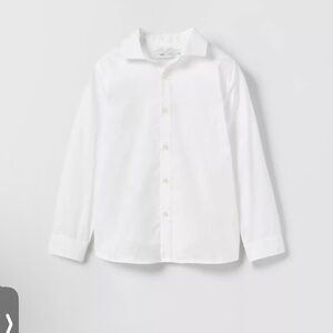 Zara white button down shirt size 8